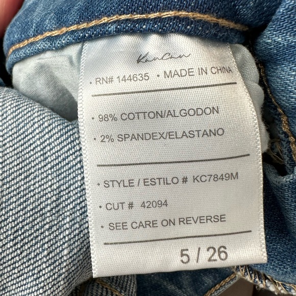 NWOT Kancan split flare mid rise jeans - size 5/26 - Picture 9 of 12